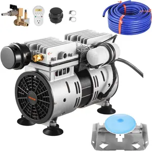 VEVOR Pond Aerator,  , 550W Power, 5.2CFM for Up to 1 Acre 50' Lake, Pond Aeration Kit Includes 3/4 HP Compressor & 100' Weighted Tubing & Diffuser, Air Compressor for Deep Water Oxygen Circulation