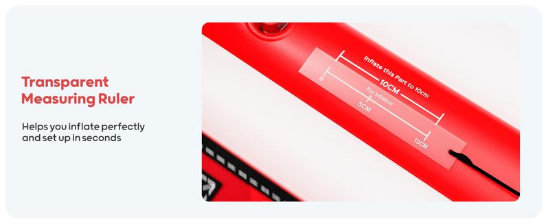 QPAU Heavy-Duty 2-Person Inflatable Snow Sled with Premium Canvas Cover, Backrest, Reinforced Handles, Tow Strap & Locking Seal for Kids & Adults Family Fun 63.5" x 33.5" Supports 500 lbs Winter Inflatable Toys