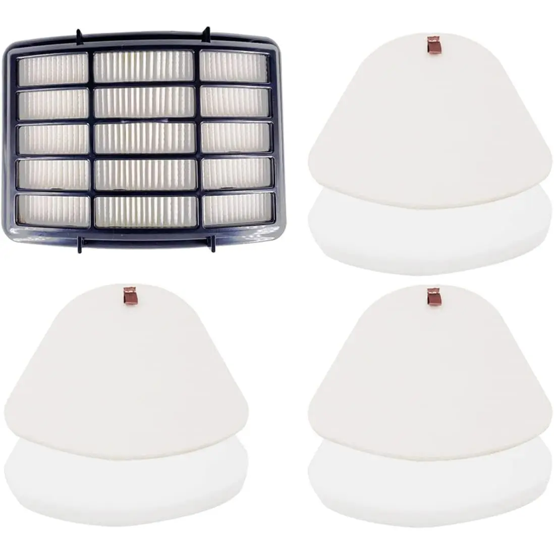 3  & Felt + 1 Hepa Filters for Shark Navigator Lift  Vacuum CU500 NV350 NV351 NV352 NV355 NV356E NV360 UV440 UV540, Replacement Part XFF350 XHF350