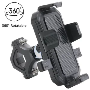 Bike and Motorcycle Phone Holder Universal 360 °   Rotatable, Suitable for 4.7-6.8 Inch Smartphones,Suitable for Mountain Bikes,Essential for Outdoor Cycling,Bike,Electric Bike,Navigation Stand Adjustable Accessories Waterproof Installation Grip Cellphone