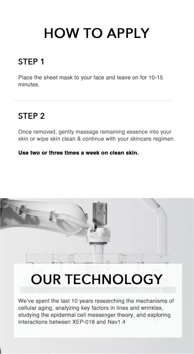 Moritek Ultimate Mori-Lift Collagen Mask | Anti-ageing, Lifting, Skincare, Skin Repair, Smooth, Collagen Boost with Peptide