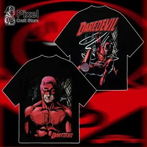 Daredevil Graphic T-Shirt, The Man Without Fear Retro Tee, Hell's Kitchen Vigilante Matt Murdock Shirt, Vintage 90s Bootleg Style Streetwear, Oversized Unisex T-shirt