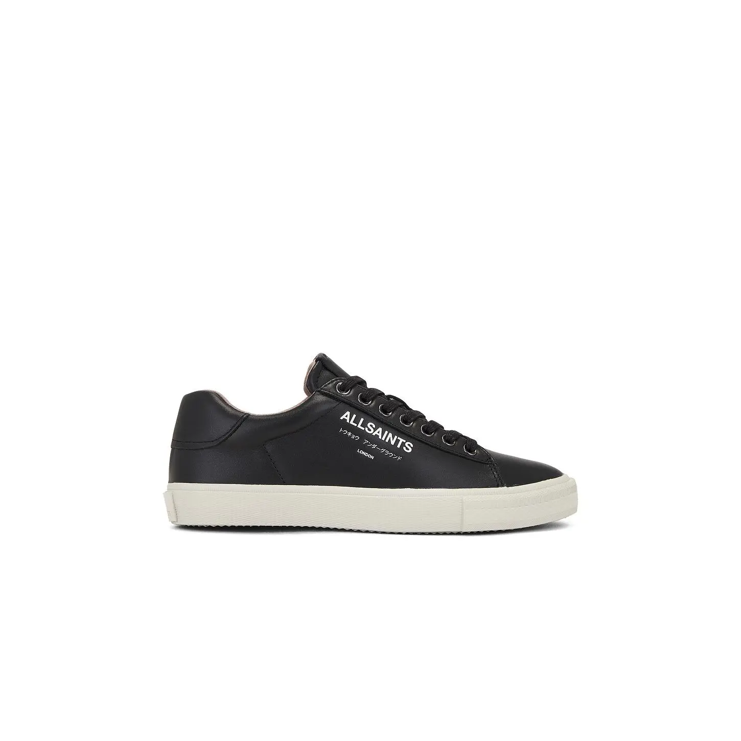 ALLSAINTS Underground Leather Low Top in Black