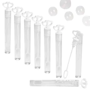 Bulk 48 Pc. Mini White Heart Bubble Tubes