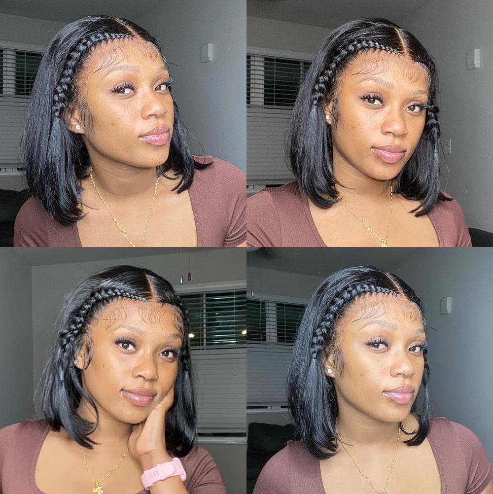 [Spring 2026] Alipearl Hair Pre Braided Short Bob Wig Human Hair Straight 13x4 Lace Front Bob Wig Stylist Pre Cut Lace Pre Styled Glueless Ready To Go Wig