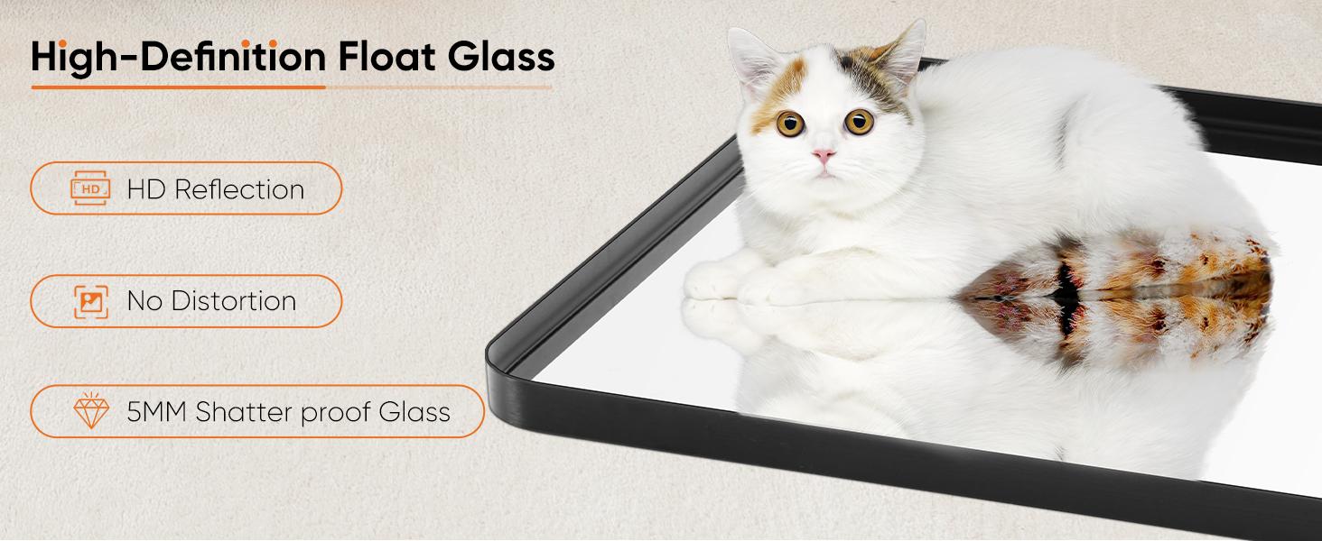 Rounded Rectangle Mirror Black Metal Framed Bathroom Vanity Mirror for Restroom Farmhouse Anti-Rust Tempered Glass Horizontally or Vertically Hanging Rounded Rectangle Mirror Black Metal Framed Bathroom Vanity Mirror for Restroom Farmhouse Anti-Rust Tempered Glass Horizontally or Vertically Hanging