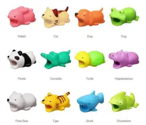 Cute animal shaped charging cable protector (12 piece set) - Suitable for all chargers and cables, preventing wear and extending cable life, colorful design