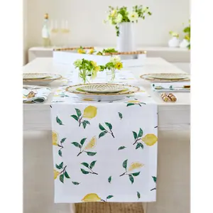 Botanical Lemon Table Runner
