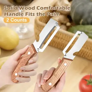 Kitchen Multi-Function Stainless Steel Thickened Fruit Peeler Knife for Sugar Cane and Pineapple Skin Removal Special Tool