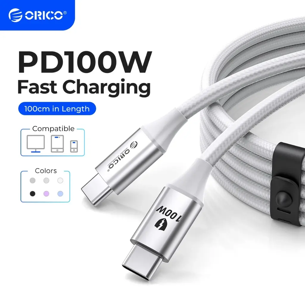 ORICO PD Charging Cable Fast Charging PD100W USB C TO C Cable for iPhone15-17 Pro Max - CDX ORICO PD Charging Cable Fast Charging PD100W USB C TO C Cable for iPhone15-17 Pro Max - CDX