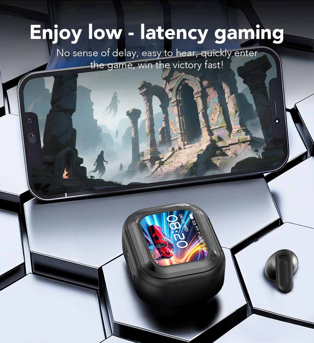 HTC NE20 Bluetooth 6.0 Earphones LED Display High Fidelity Waterproof Wireless Earphones | Suitable for Office, Sports, Study and Audio Calls | Built-in Microphone | Earphones  | AI Translate