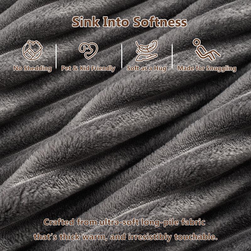 【3 Packages Shipping】Ovios 135" Sectional Cloud Sofa with Ottoman for Living Room, U Shaped Modular Floor Boneless Couch with Chaise, Plush Corduroy, No Assembly Required, Big Comfy Couches Set with Fluffy Memory Foam