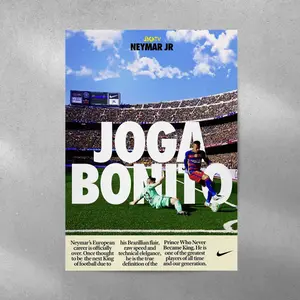 Neymar Jr: Joga Bonito Poster Canvas Wall Art Home Decor (No Frame)