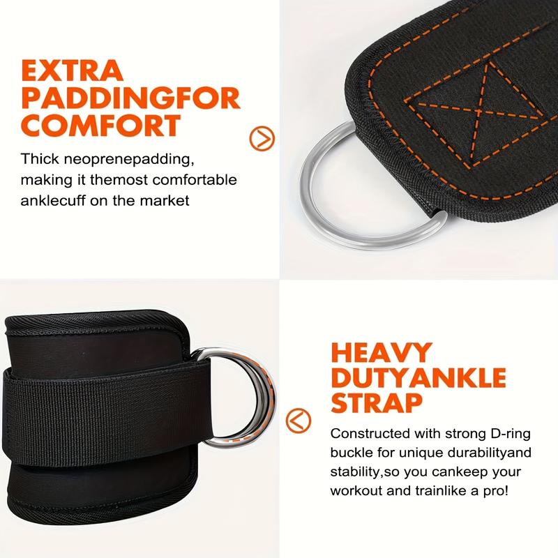 CozyYard Ankle Resistance Bands, Ankle Bands for Working Out with Cuffs, Resistance Bands for Leg Butt Training Workout Equipment for Kickbacks Hip Gluteus Training Exercises, Ankle Strap with Exercise Bands Outdoorfun Fitness