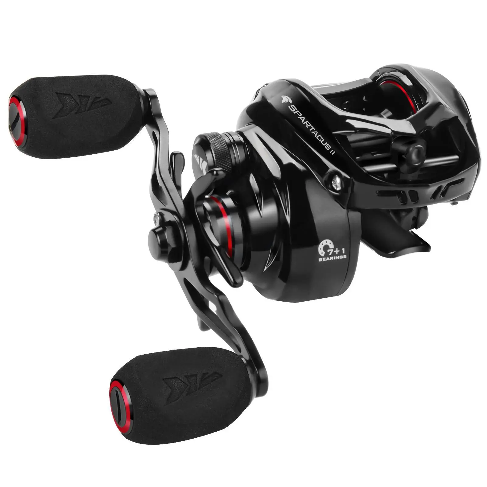 KastKing Spartacus II | Reel Only or Fishing Combo | 6oz Ultralight Baitcaster, 17.6LB Carbon Fiber Drag, 7.2:1 Gear Ratio