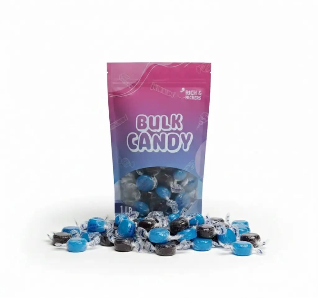 Sugar Free Mixed Berry Hard Candy – 1 lb Bulk Bag, Individually Wrapped Keto & Diabetic‑Friendly Low‑Carb Zero Sugar Gourmet Flavored Discs
