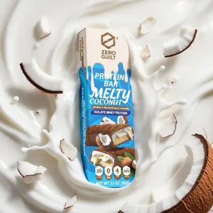 ZERO GUILT Coconut Cream 20G Protein Bar, ZERO Added Sugar, 60g Net Weight - 12 Pack