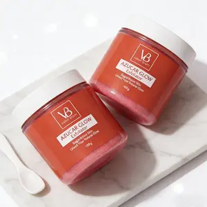 Vibrant Beauty Azucar Glow Exfoliator 100g Sugar Scrub for Natural Radiance & Smooth Skin with Hygienic Spatula
