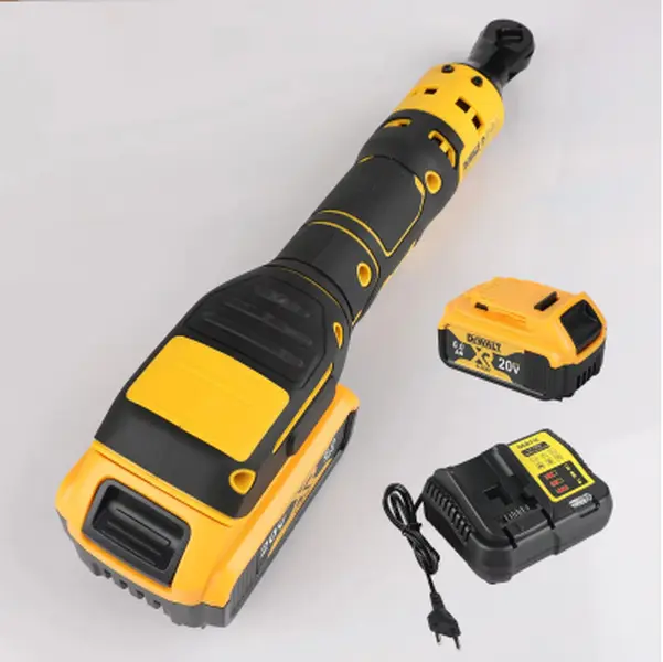 DEWALT DCF512 20V High Torque Cordless Right Angle Ratchet Wrench - Brushless Motor, Variable Speed, LED Light, 95nm Torque, Extended Runtime Electric Driver for DIY Projects
