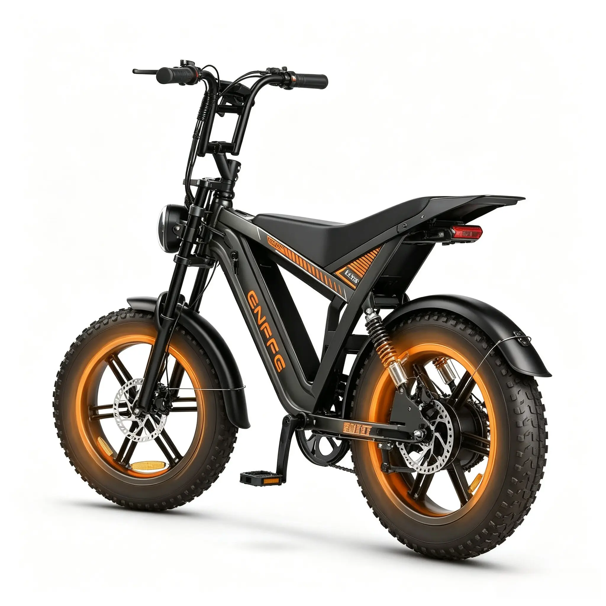 Fat Tire Electric Bike, 1500W Motor, 48V 20Ah Battery, 32mph Top Speed, 50-70 Mi Range, Dual Suspension, ColorDisplay, Turn Signals & Brake Lights