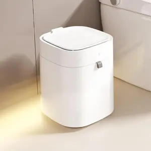 IntreLife 3.5 Gallon Smart Trash Can – Automatic Bag Sealing & Replacement, Motion Sensor Lid, Hands-Free Odor-Blocking Garbage Bin for Kitchen, Bathroom, Bedroom & Living Room (1 Refill Ring Included)