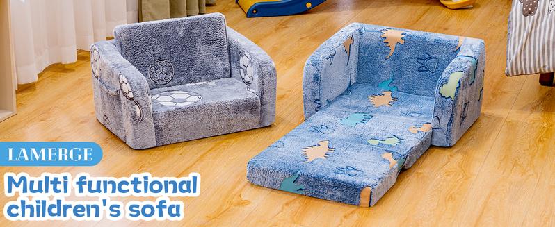 Lamerge Modular Play Couch - Glow in the Dark Play Couch for Kids Cloud Couch, Soft & Comfy, Adjustable Backrest, Suitable for Ages 3+ Years kid foam couch for kids s couch kids couch excellent gift for Christmas and New Year Springtok