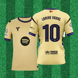 2526 Barcelona Away Retro Short Sleeve Soccer Football Jersey LALIGA