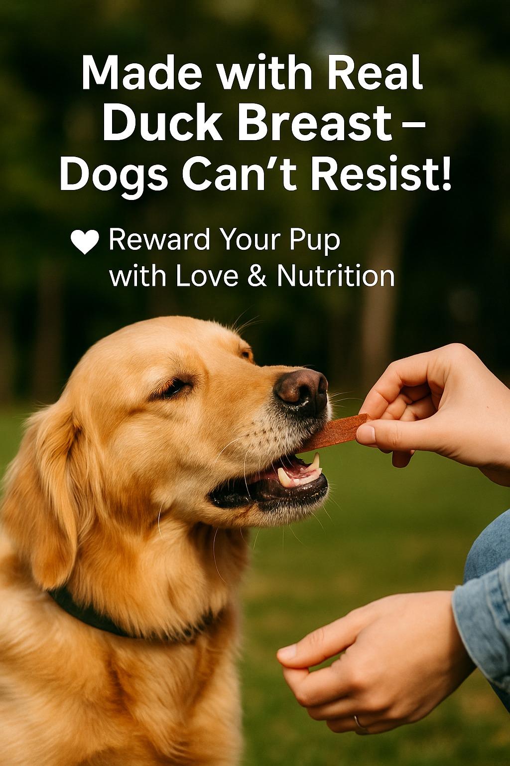 Hubert Duck Jerky Dog Treats – Real Duck Breast, High Protein, Low Fat, Duck Jerky chew, Healthy Snacks for Small to XL Breeds, Long-Lasting Chews | 2.5 Lbs Bulk Pack