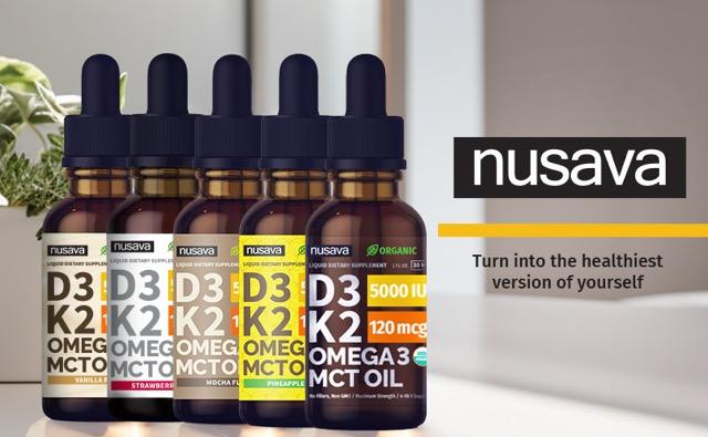 (2-PACK) Organic Vitamin D3K2 Supplement Drops with MCT Oil Omega 3, Liquid Vitamin D3 for Healthcare & Body Defenses - Non-GMO, No Fillers, 2 Fl Oz