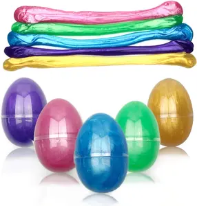Slime Filled Easter Eggs for Kids – Prefilled Easter Eggs with Slime Toys, Easter Basket Stuffers, Egg Fillers for Easter Egg Hunt, Party Favors, Classroom Prizes, Gifts for Boys & Girls