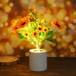 Sunflower Flower Lamp Gifts for Women, Birthday Christmas Ideal Gifts for Mom Granddaughter Girlfriend Friend Wife, Bedroom Bar Coffee