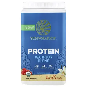 Sunwarrior Warrior Blend, Protein, Vanilla, 1.65 lb (750 g)