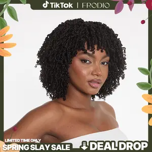 [New Arrival] Frodio Veralux™ Fiber Glueless Twin Curl Wig Secure Fit Synthetic Wig Ready To Go Shaggy Wig With Bang