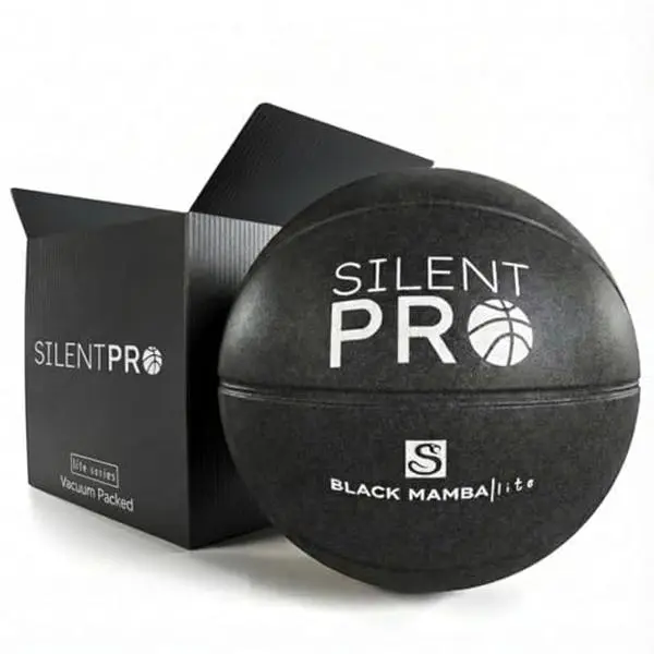 Silent Basketball Black Mamba Size 7 29.5" Quiet Indoor Dribbling Practice