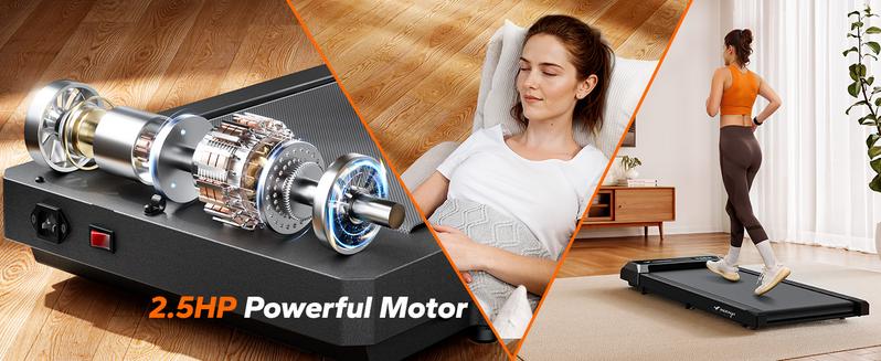 Merach Under Desk Treadmill, 2-in-1 Walking Pad for Walking and Jogging 2.5HP Low-Noise Treadmill with Remote Control Lanyard 265lbs Weight Capacity Home Exercise Equipment Home Gym Equipment Merach Under Desk Treadmill, 2-in-1 Walking Pad for Walking and Jogging 2.5HP Low-Noise Treadmill with Remote Control Lanyard 265lbs Weight Capacity Home Exercise Equipment Home Gym Equipment