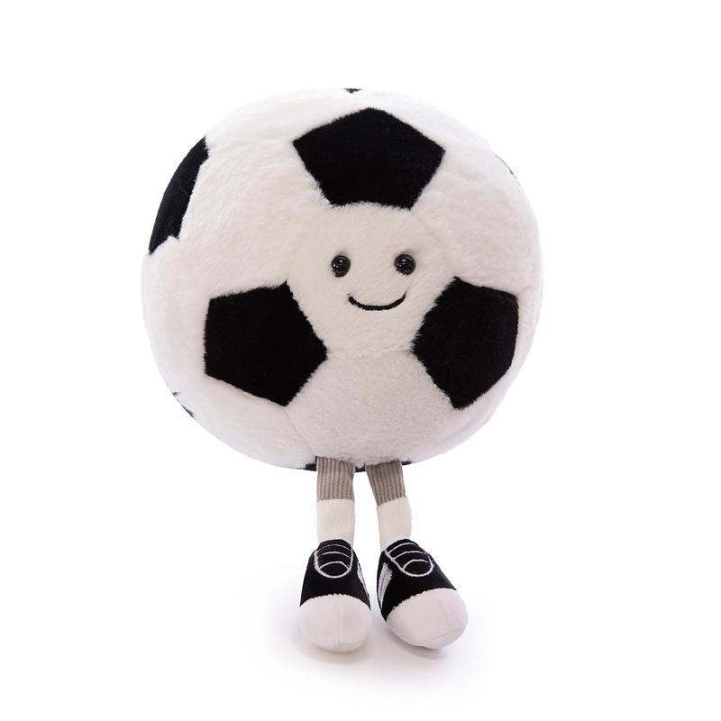 11" Cute Football Plush Toys Soft Stuffed Sport Throw Pillow Plush Ball Gift for Kids Birthday and Christmas Decoration (Footless - Basketball) Durable Fluffy