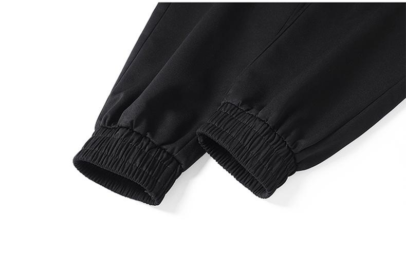 Men’s lightweight cargo pants for spring/summer/autumn — outdoor long pants with multiple pockets, featuring a belt loop closure and a no-zip, non-stretch design; suitable for work (solid color); machine washable.