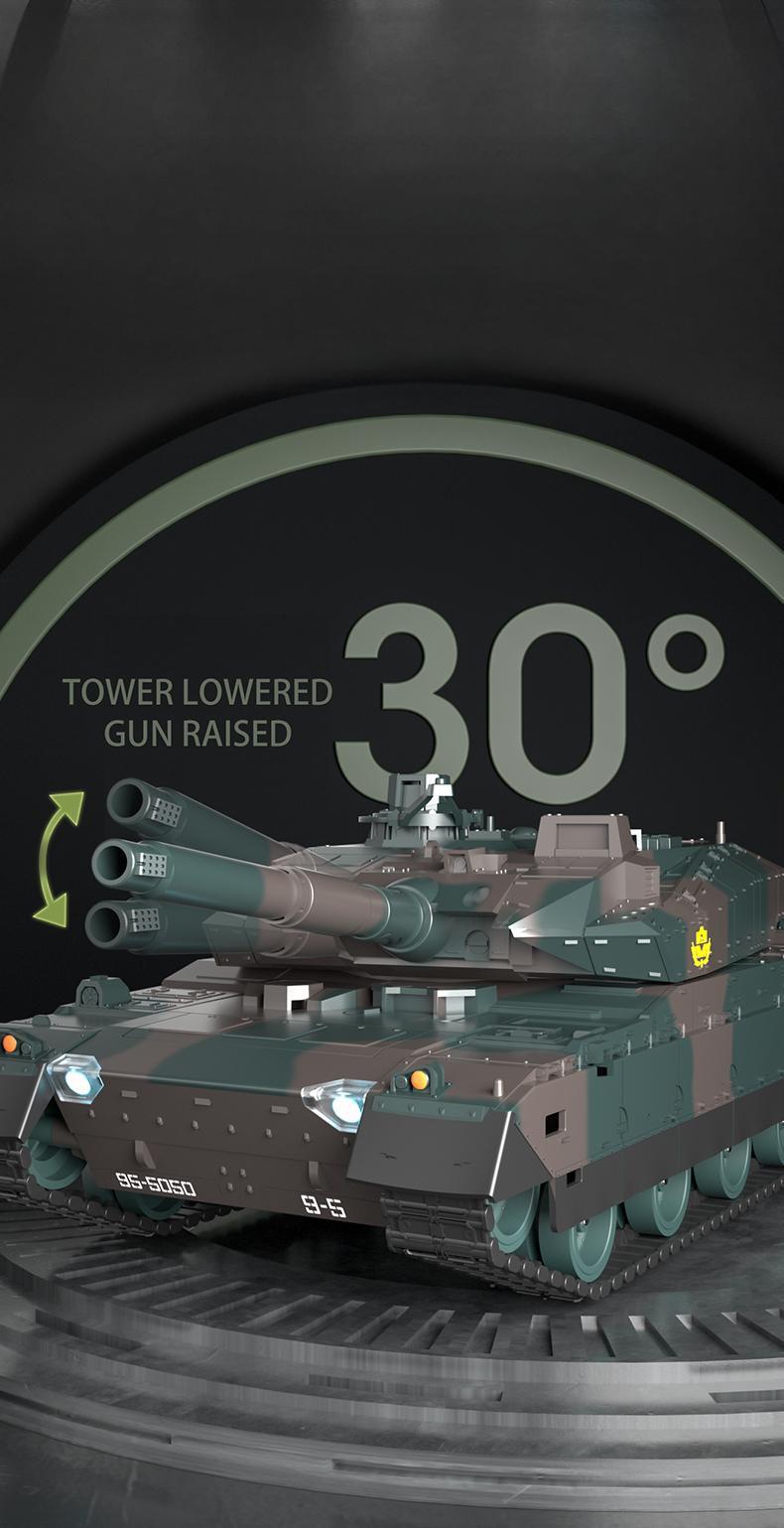 TongLi 1/24 Scale Remote Control Tank, Remote Control Tank, Toy Tank, Realistic Sound and Light Effects, Remote Control Toy Tank, Rotatable Turret, Toy for Boys Aged 8-12, Birthday Gift Toy,Toy Gifts	 Christmas gift	New Year gift Rechargeable