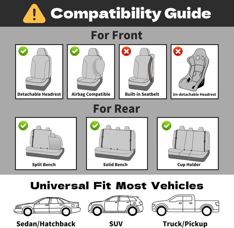 EKR Semi-Custom Pickup Truck Car Seat Covers Napa Leather Waterproof Stain-Resistant Fits 99% of Sedans Including Toyota Tacoma Tundra Ford F-Series F150 Chevrolet Ram GMC Multi-Color Interior Upgrade Easy Installation Scratch-Resistant EKR Semi-Custom Pickup Truck Car Seat Covers Napa Leather Waterproof Stain-Resistant Fits 99% of Sedans Including Toyota Tacoma Tundra Ford F-Series F150 Chevrolet Ram GMC Multi-Color Interior Upgrade Easy Installation Scratch-Resistant