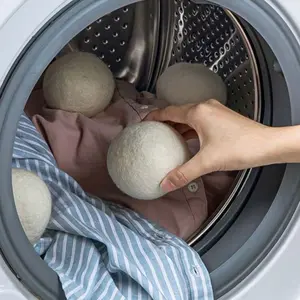 LMMAKE Wool Dryer Balls - 100% Handmade Premium New Zealand Wool, Natural Fabric Softener, Eco-Friendly, Hypoallergenic, Reduces Wrinkles & Saves Drying Time, No Chemicals or Additives