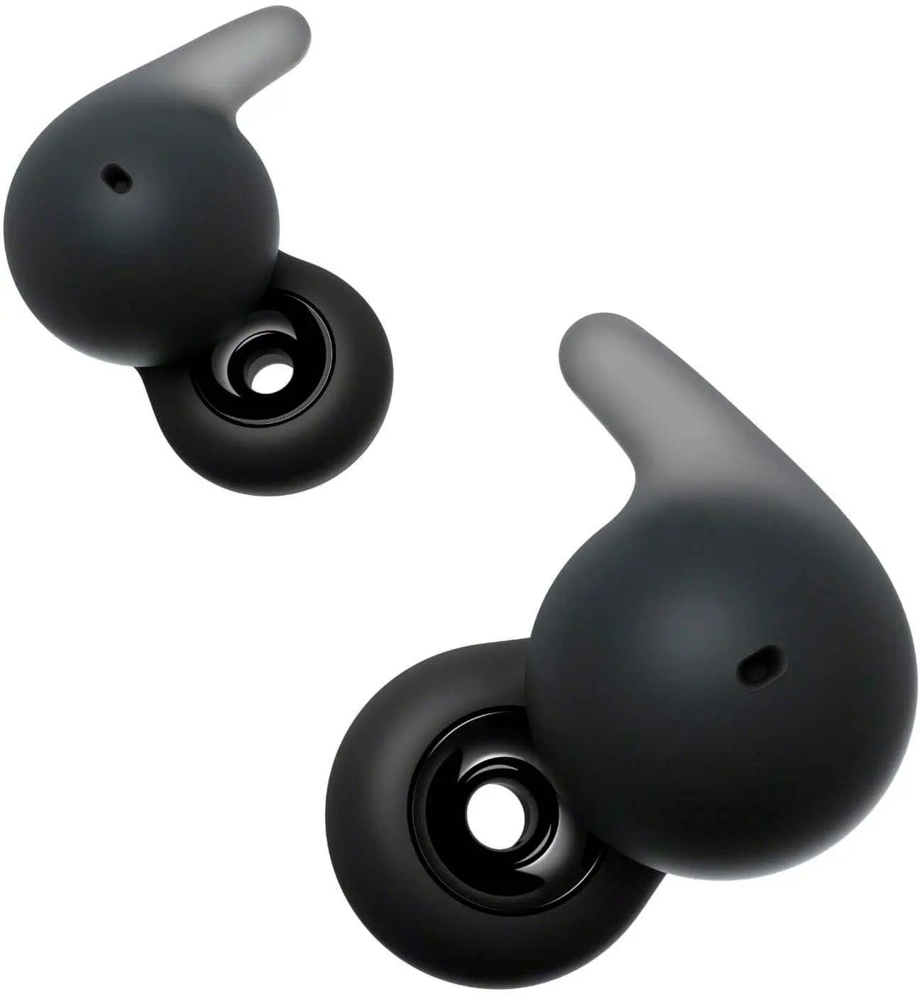 Refurbished - Sony LinkBuds Open Truly Wireless Earbud Headphones with an Open-Ring Design for Ambient Sounds and Newly Developed Air Fitting Supporters, Black