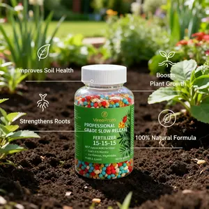 Slow Release Fertilizer for Garden Plants and Flowers | Granular Plant Food for Vegetable Gardens and Backyard Plants Easy To Apply