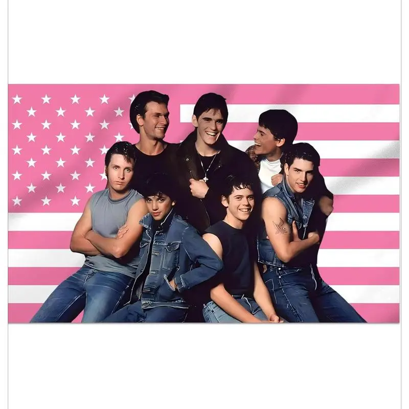 The Outsiders Decorative Tapestry - 40x30in Rectangular Strong Single-Side Print Wall Hanging, Bright Colors Multi-Size Home Decor for College Dorm Use