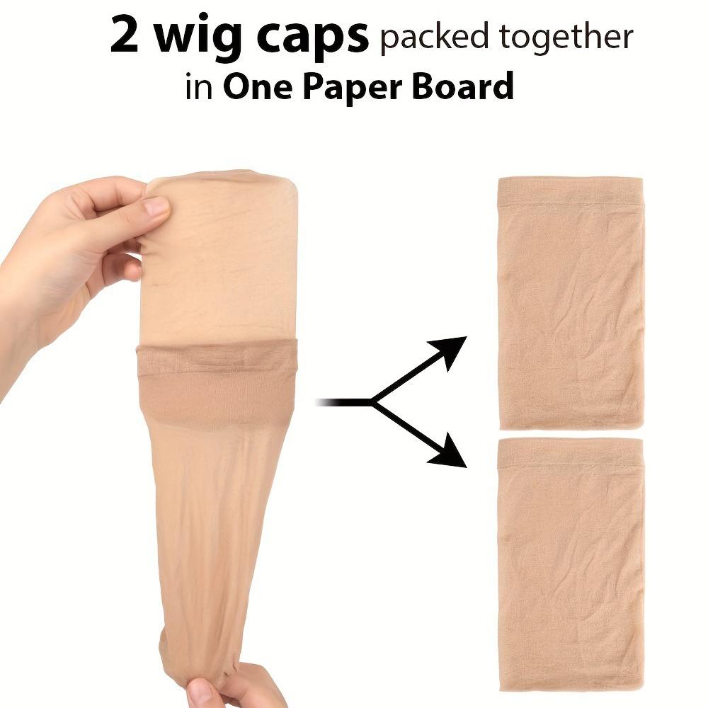 2 Cap For Wig HD Human Hair Wig Caps For Women 2 Count Transparent Breathable Bald Cap For Wig