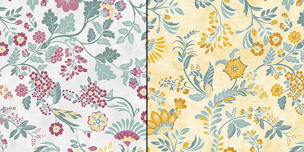 Chalk Barn Fabric Collection - Chalk Block Print Red