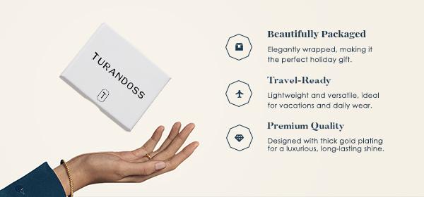 Turandoss 14K Gold Plated Cross Initial Necklace – A-Z Letter Disc Pendant, Dainty Faith Jewelry Valentine's Day & Birthday Gifts for Women and Girls SpringStatements