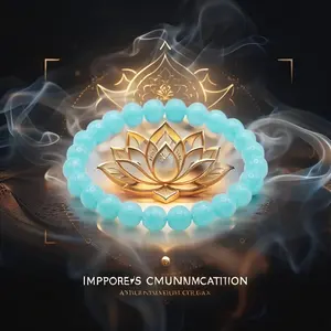 Amazonite Healing Crystal Bracelet – Stress Relief, Emotional Balance & Positive Energy 8mm