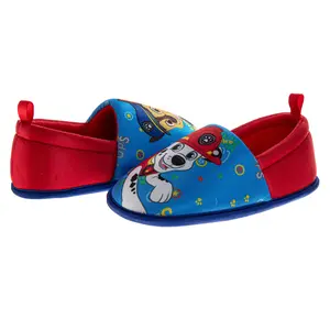 Nickelodeon Paw Patrol Marshall & Chase Plush Slippers Boys  Cozy Warm Soft Padded Rescue Team Indoor Wear SlipOn Comfort (Toddler / Little Kid)