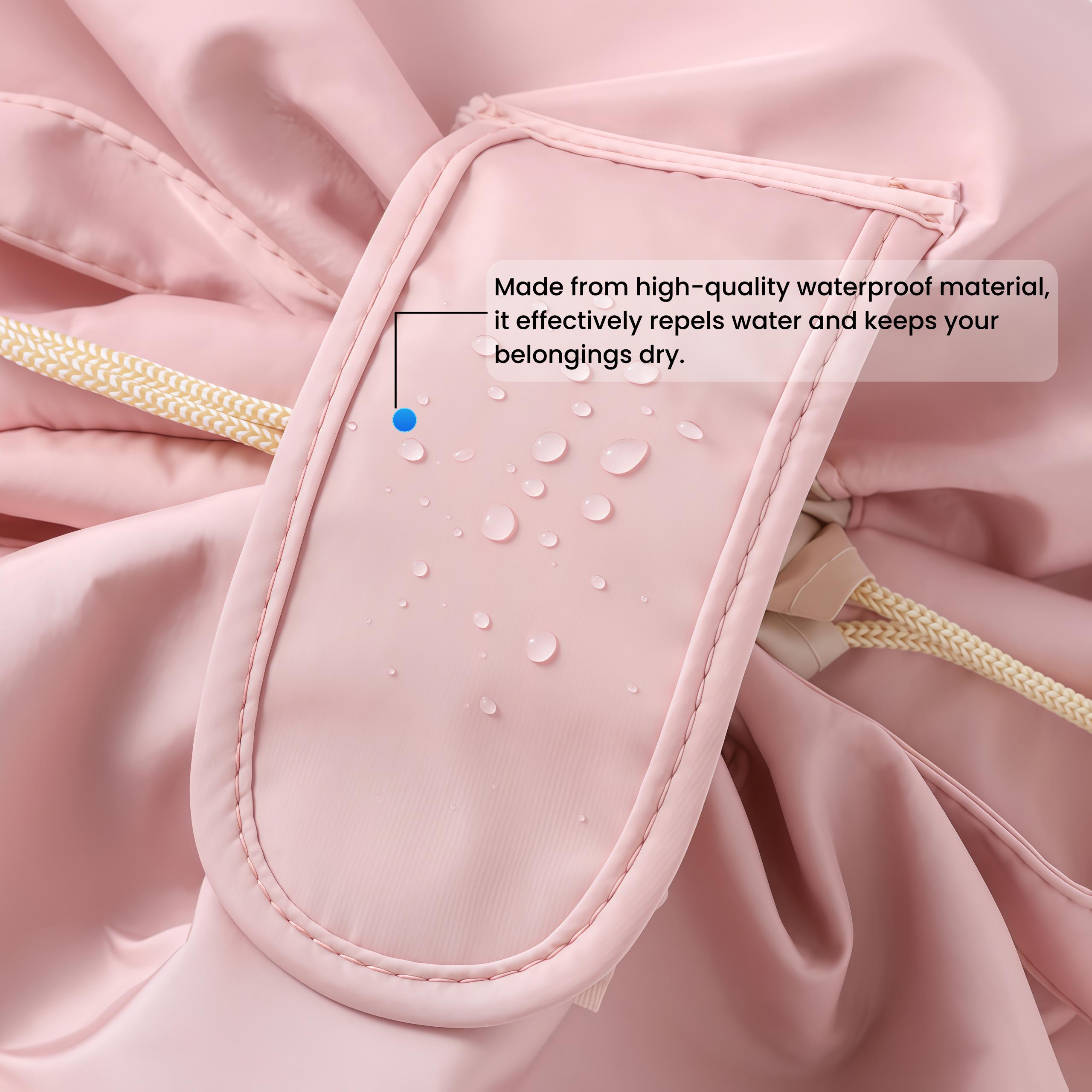 All in One Lazy Drawstring Waterproof Drawstring Makeup Bag with Large Capacity for Girls and Women Ideal for Home Business Trips Travel Organized Storage Hub Compact Design Stylish Durable drawstring purse.Christmas gift clear cosmetic everyday makeup