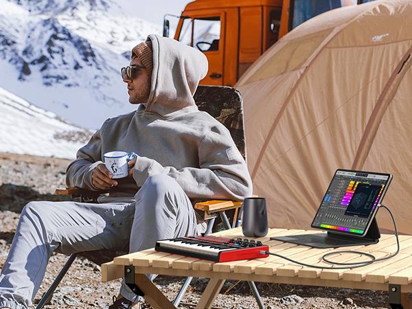 UGREEN USB B to USB C 6.6 FT Printer Cable, Nylon USB B to C Cord for MacBook Pro/Air, MIDI Cable Compatible with Yamaha Piano Keyboard, DAC, DJ Controller for iPad